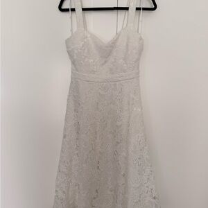 Lulu's Ivory Floral Lace Wedding Dress